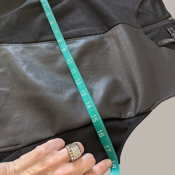 BCBG MaxAzria Midi Leather Dress - NWT - Size Large - Picture 7 of 10